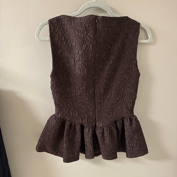 Zara Peplum Tailored Top - Picture 2 of 2